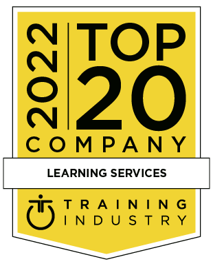 Top 20 Learning Services Badge