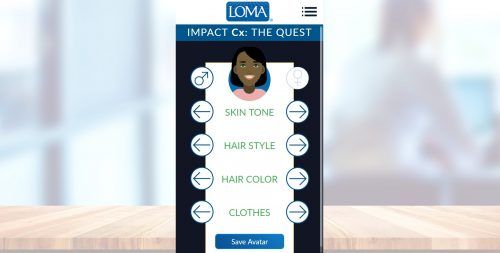 LOMA Impact Quest game screen
