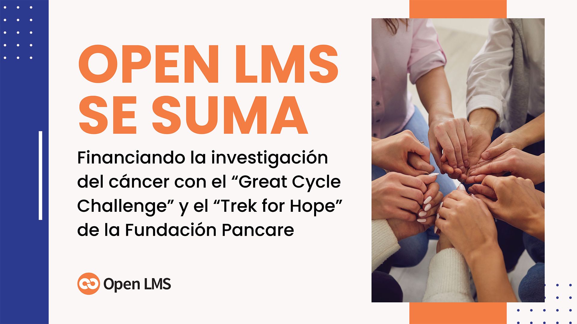 Open LMS se suma: Financiando la investigación del cáncer con el “Great Cycle Challenge” y el “Trek for Hope” de la Fundación Pancare