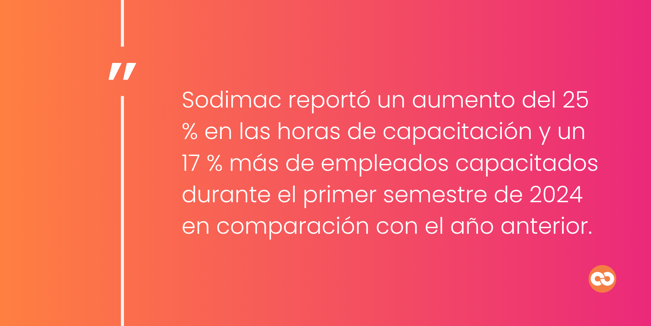 Sodimac reportó un aumento del 25 % en las horas de capacitación y un 17 % más de empleados capacitados durante el primer semestre de 2024 en comparación con el año anterior.