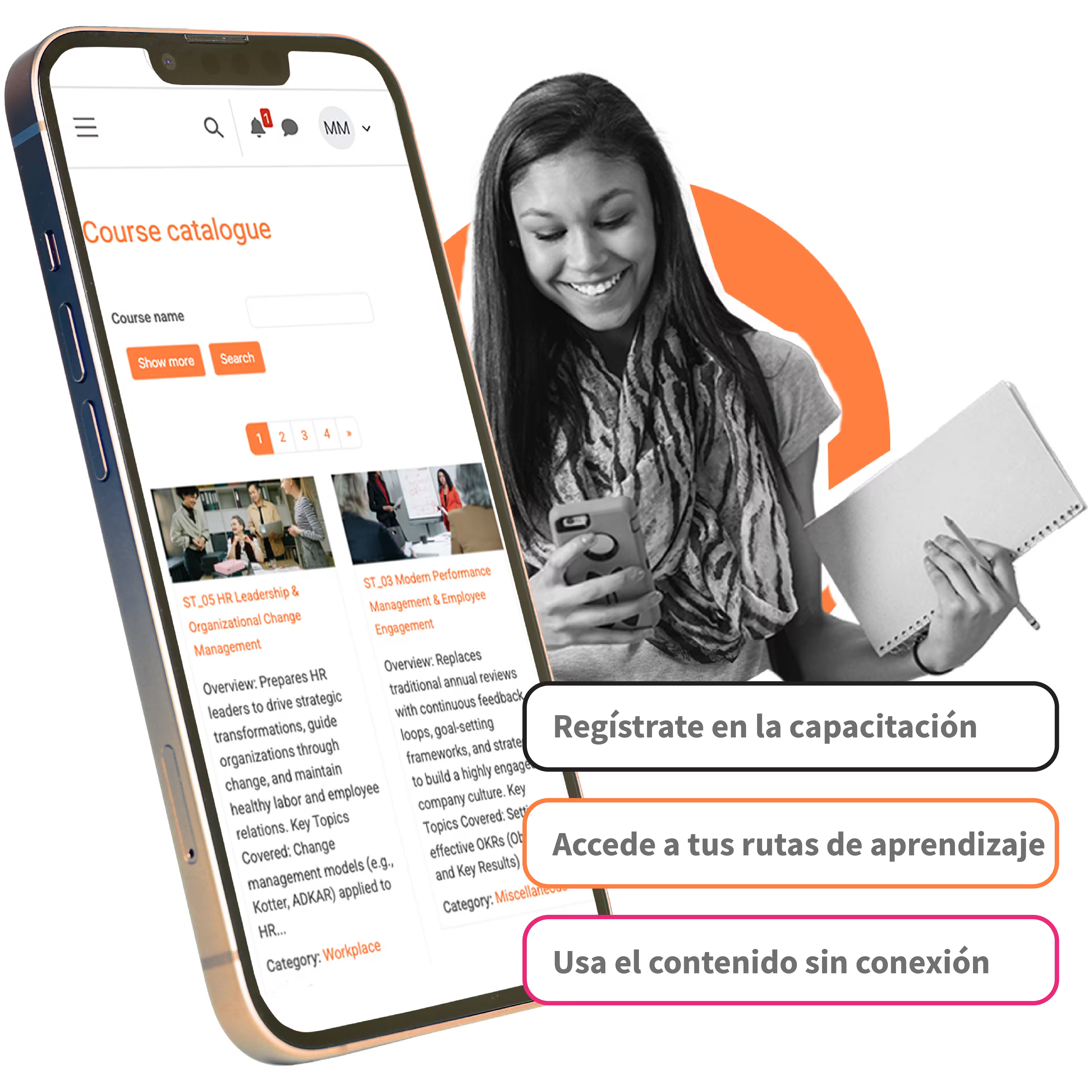 Una plataforma LMS personalizable y escalable que crece con su negocio