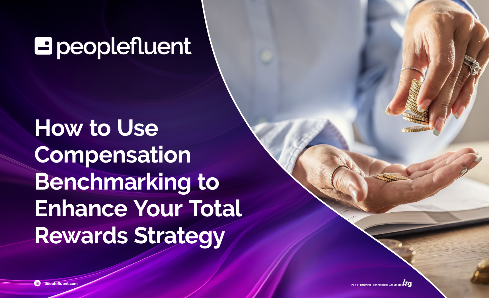 Cover of the PeopleFluent ebook “How to Use Compensation Benchmarking to Enhance Your Total Rewards Strategy”