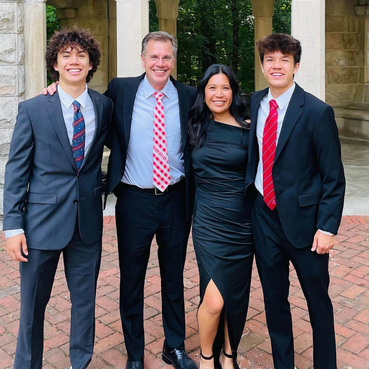 Thao Nelson with her family.