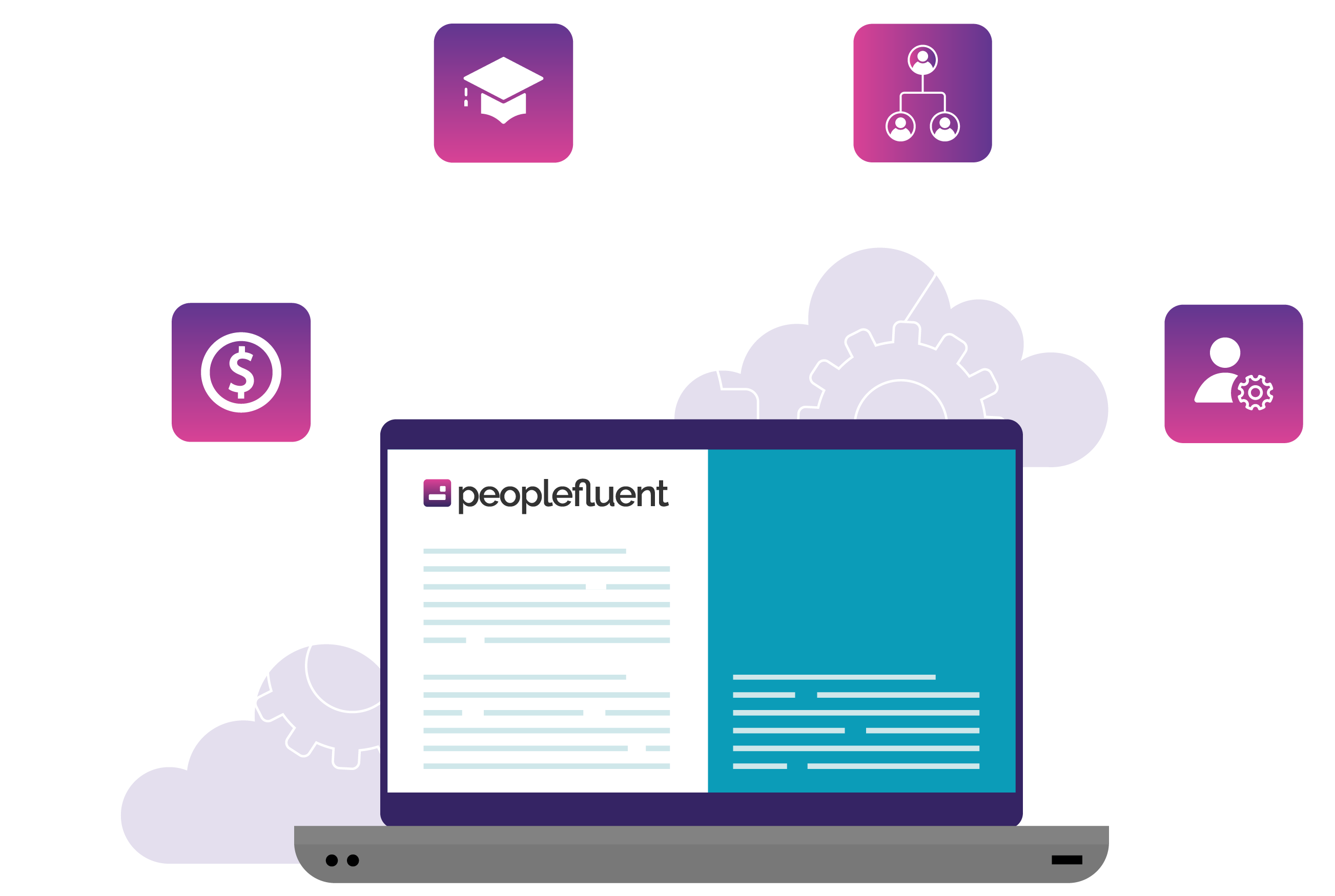 PeopleFluent workforce management software UI and icons