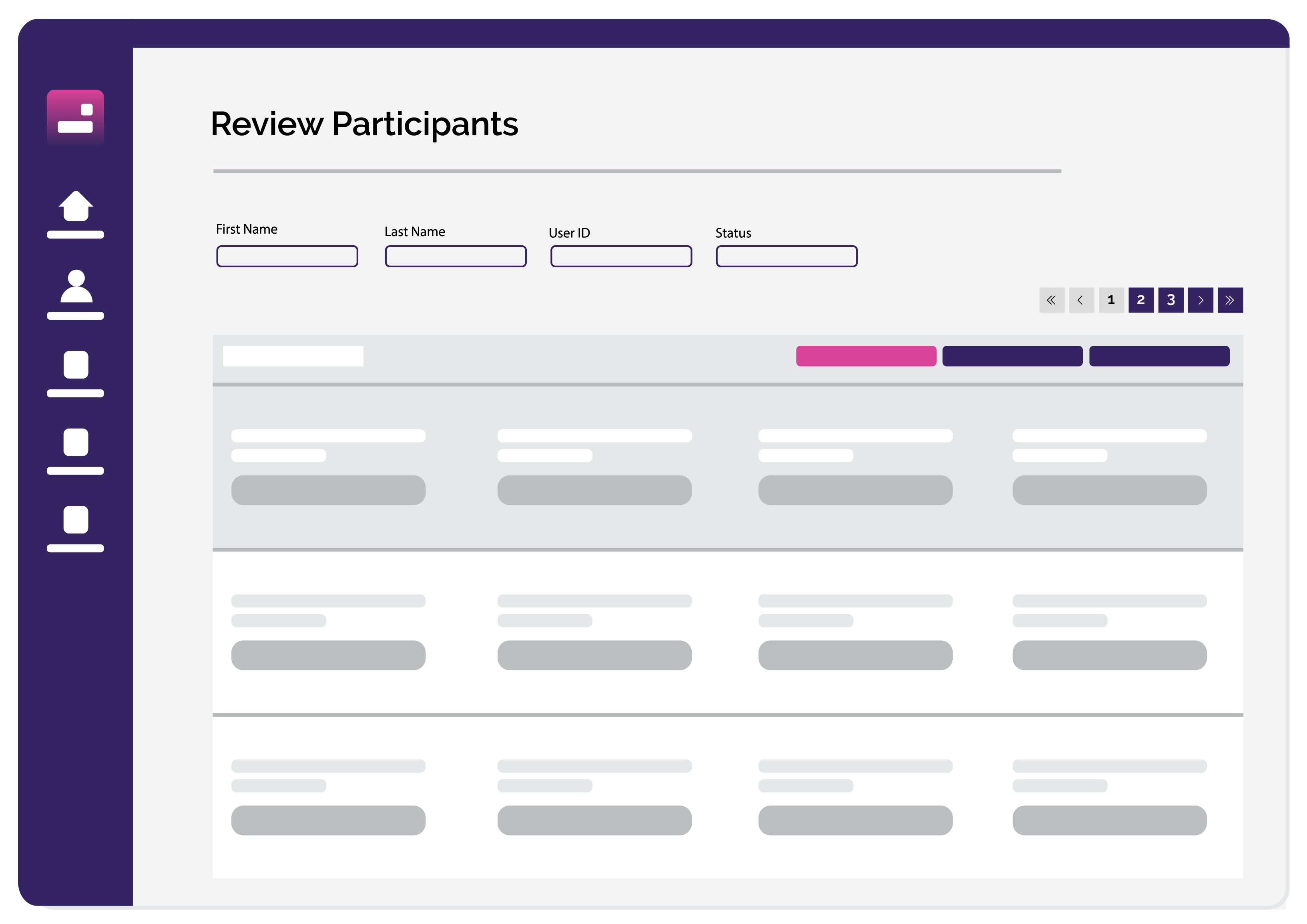 review participants learning UI