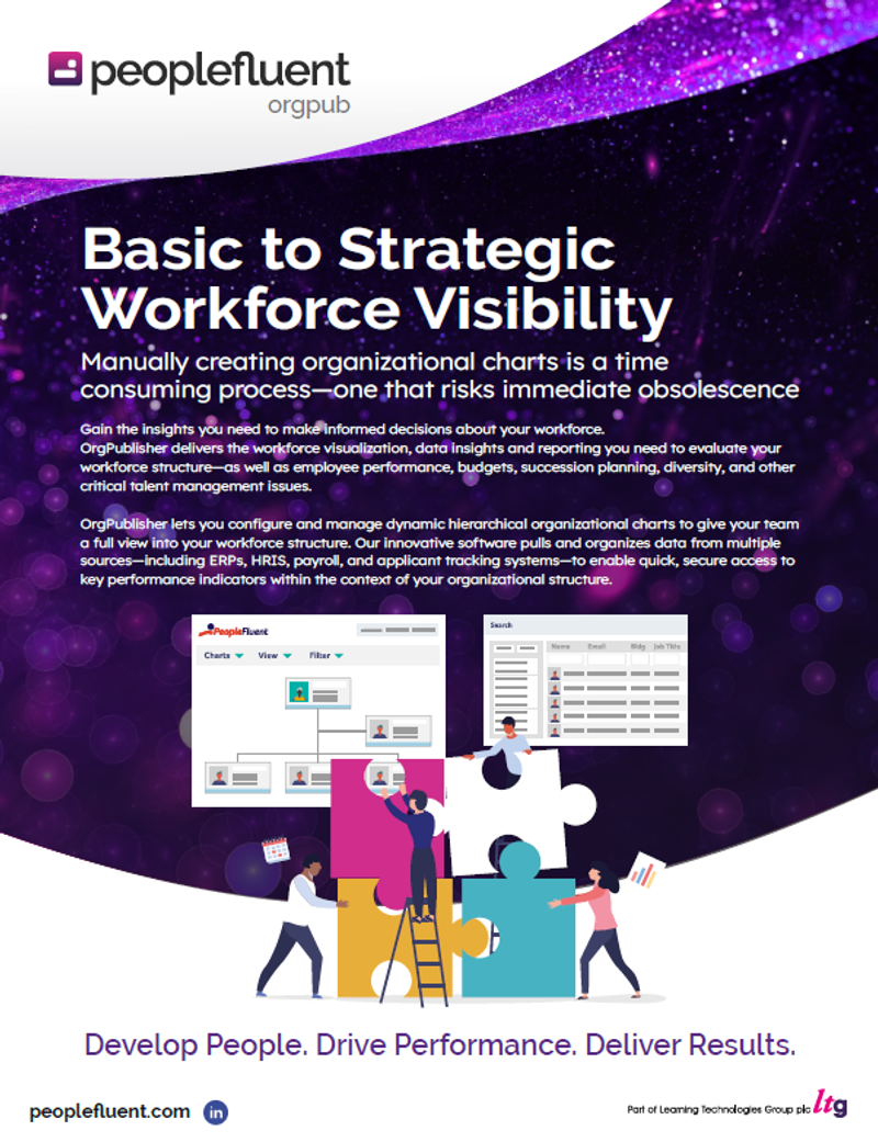 PeopleFluent OrgPublisher Product Sheet | HR and Talent Management ...