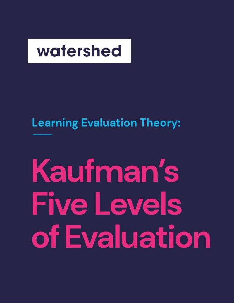 Kaufman's Learning Evaluation eBook