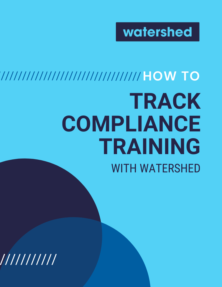 Track compliance training