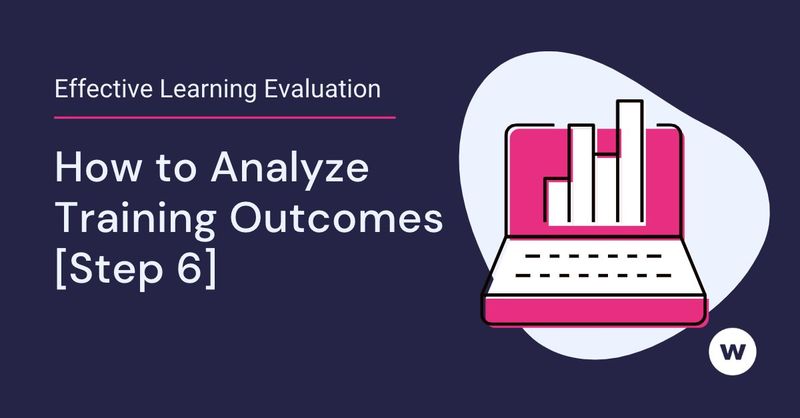 Use learning evaluation to analyze outcomes.