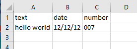 Open CSV file in Excel.