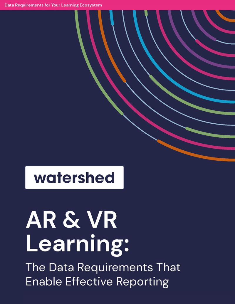 L&D Data Requirements for AR and VR