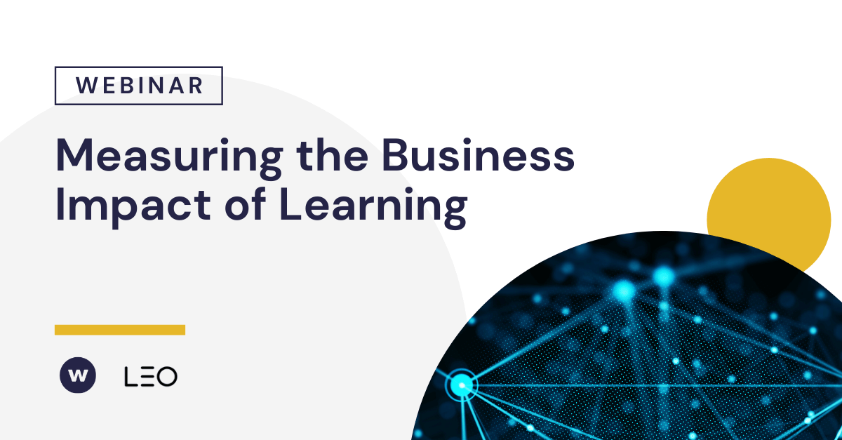 Measuring the Business Impact of Learning Webinar | Watershed