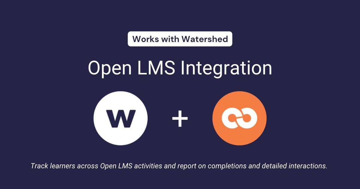 Integrate Your Open LMS Data with Watershed