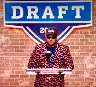 Craig Borowski at the 2019 NFL Draft