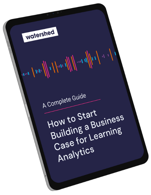 Build a business case for learning analytics. Link to selection tool.