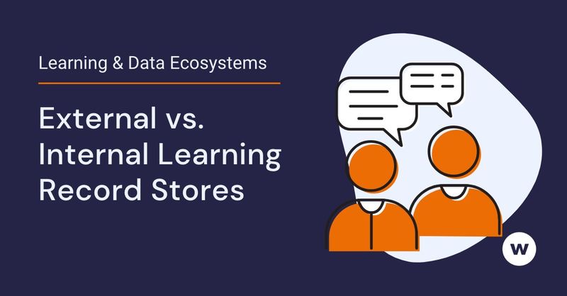 What's the difference between external and internal learning record stores?
