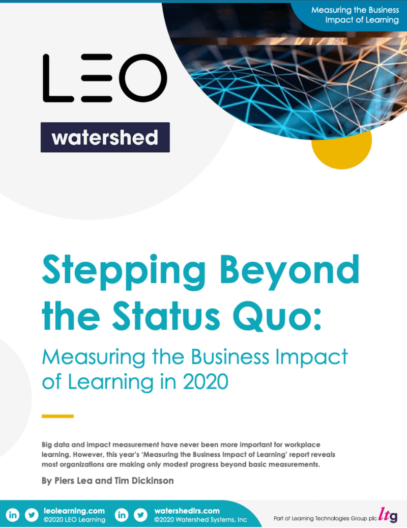 Measuring the Business Impact of Learning in 2020 Report