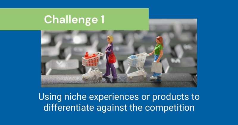 CHALLENGE 1: Using niche experiences or products to differentiate against the competition