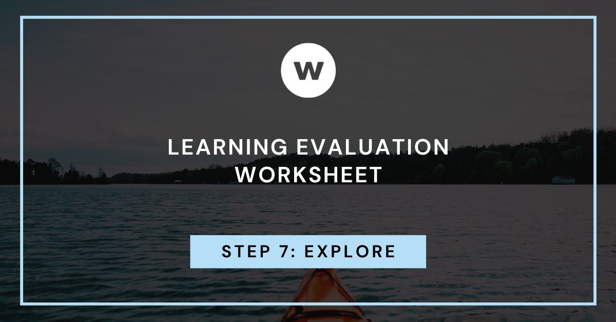 learning evaluation step 7 worksheet watershed