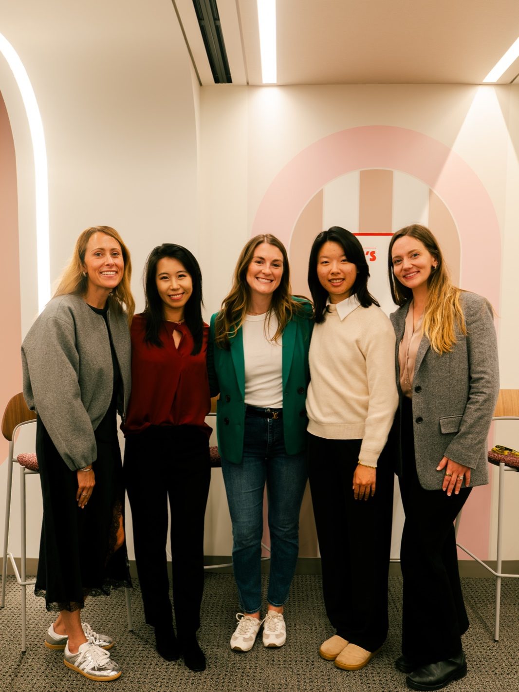 Five hosts and speakers at the AI Skills Share at Pinterest NY