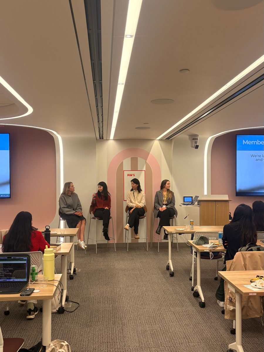 A four-person panel at the AI Skills Share at Pinterest NY