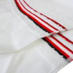 ボーダータオル (平地付) - 赤色