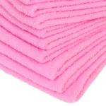 多色カラーフェイスタオル - ピンク