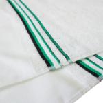 ボーダータオル (平地付) - 緑色