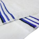 ボーダータオル (平地付) - 紺色