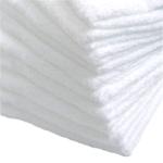 多色カラーフェイスタオル - 白色