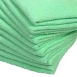 多色カラーフェイスタオル - パステルグリーン