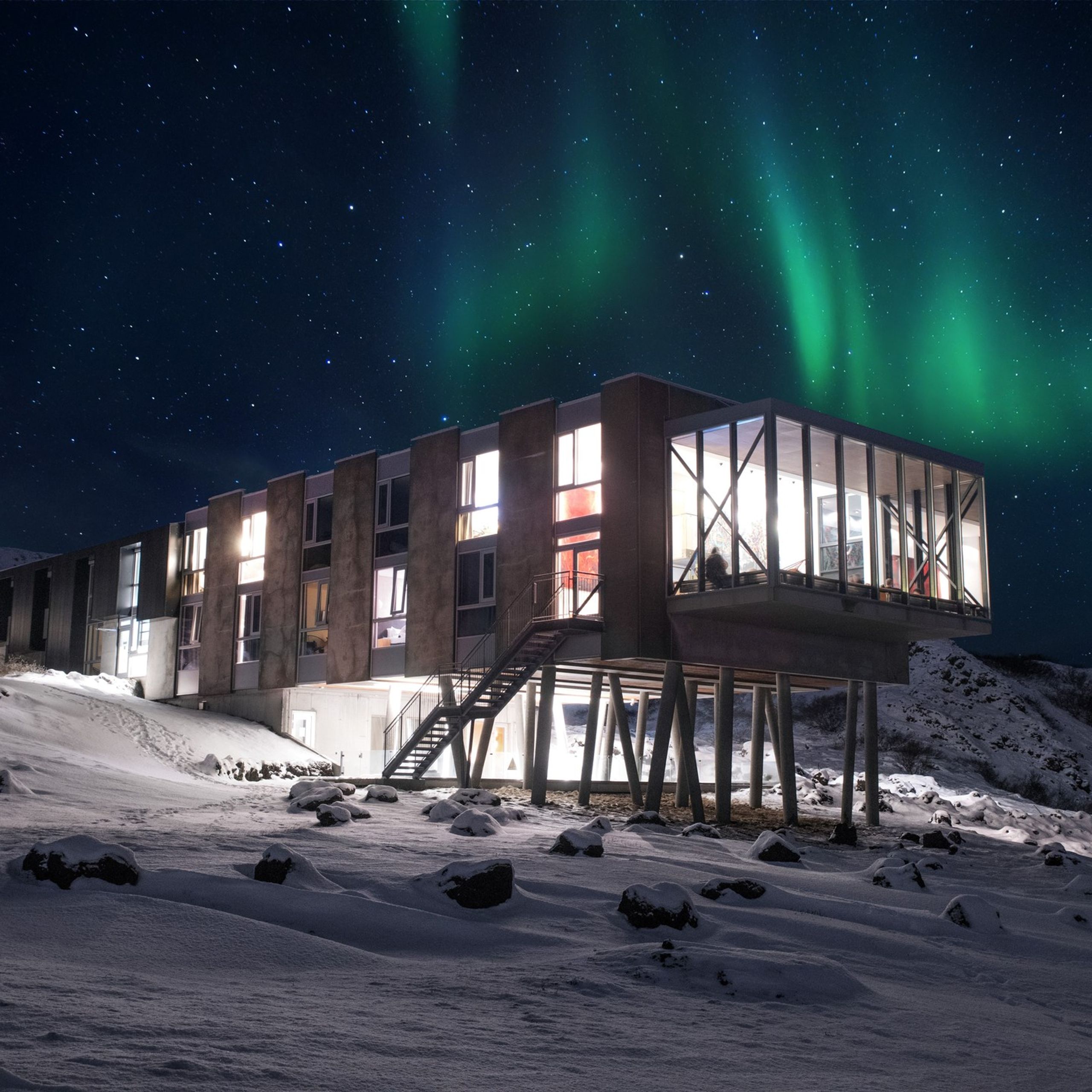 ION Adventure Hotel bajo las auroras boreales