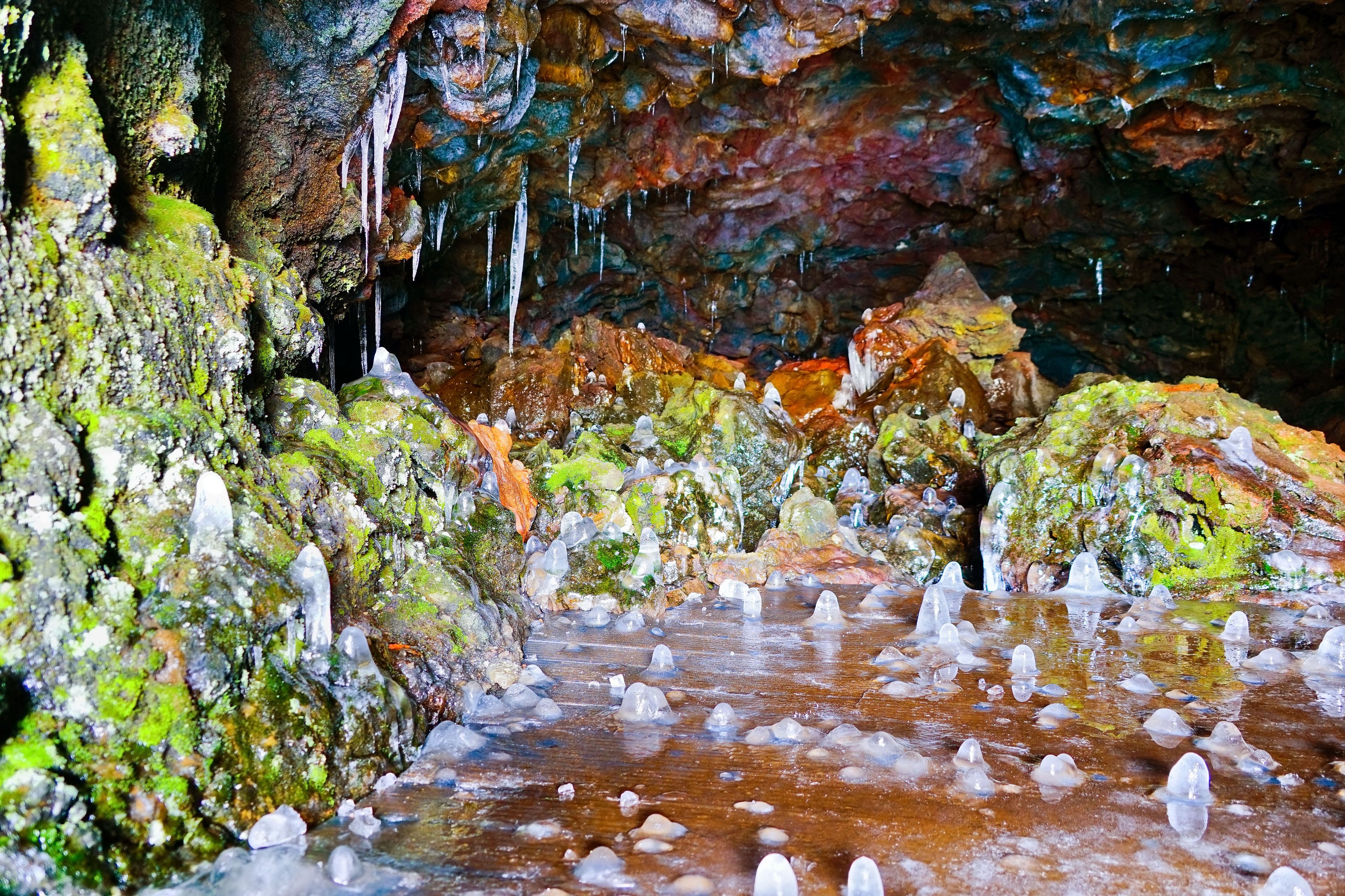 View of the Vatnshellir Cave on Snaefellsnes Peninsula