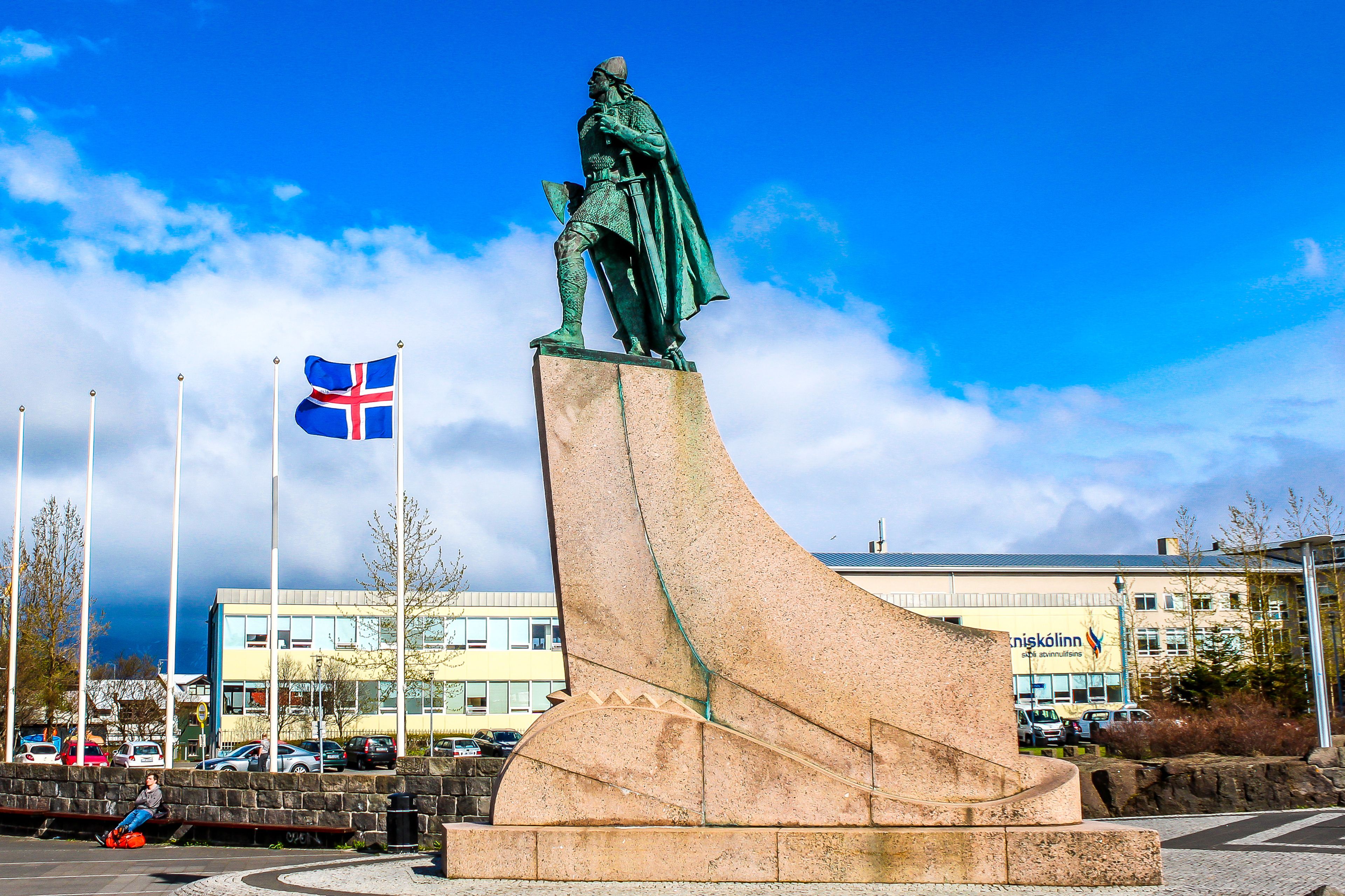 Statue of explorer Leif Erikson, Iceland