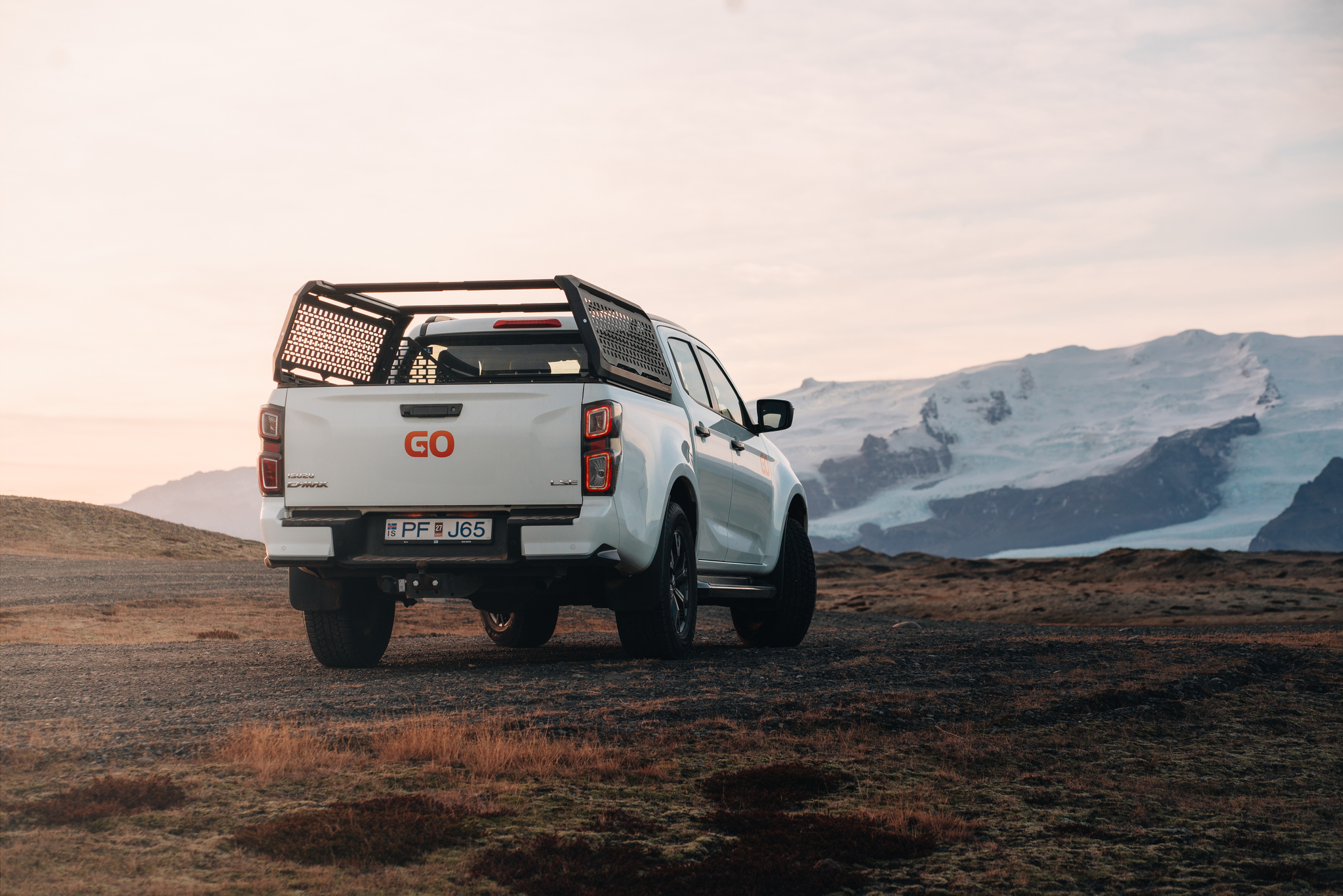 4x4 pick up truck in iceland.