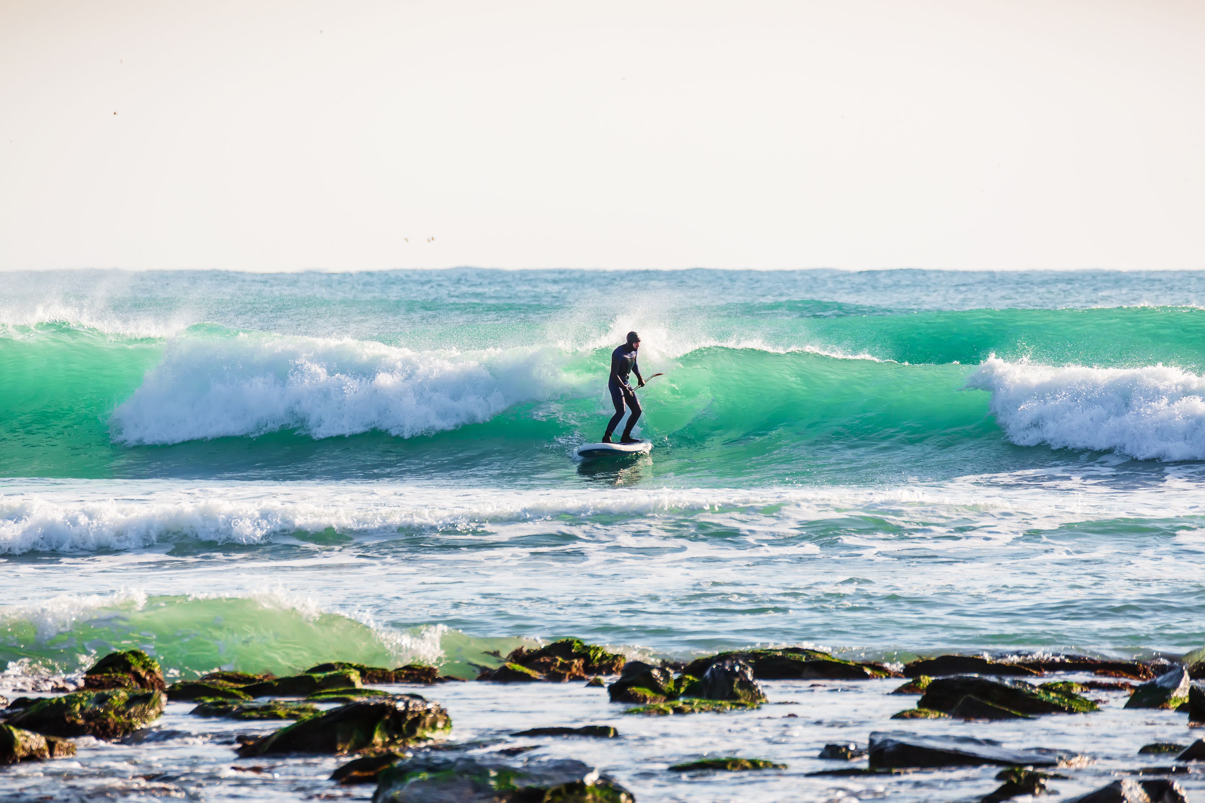 Man surfing in Iceland