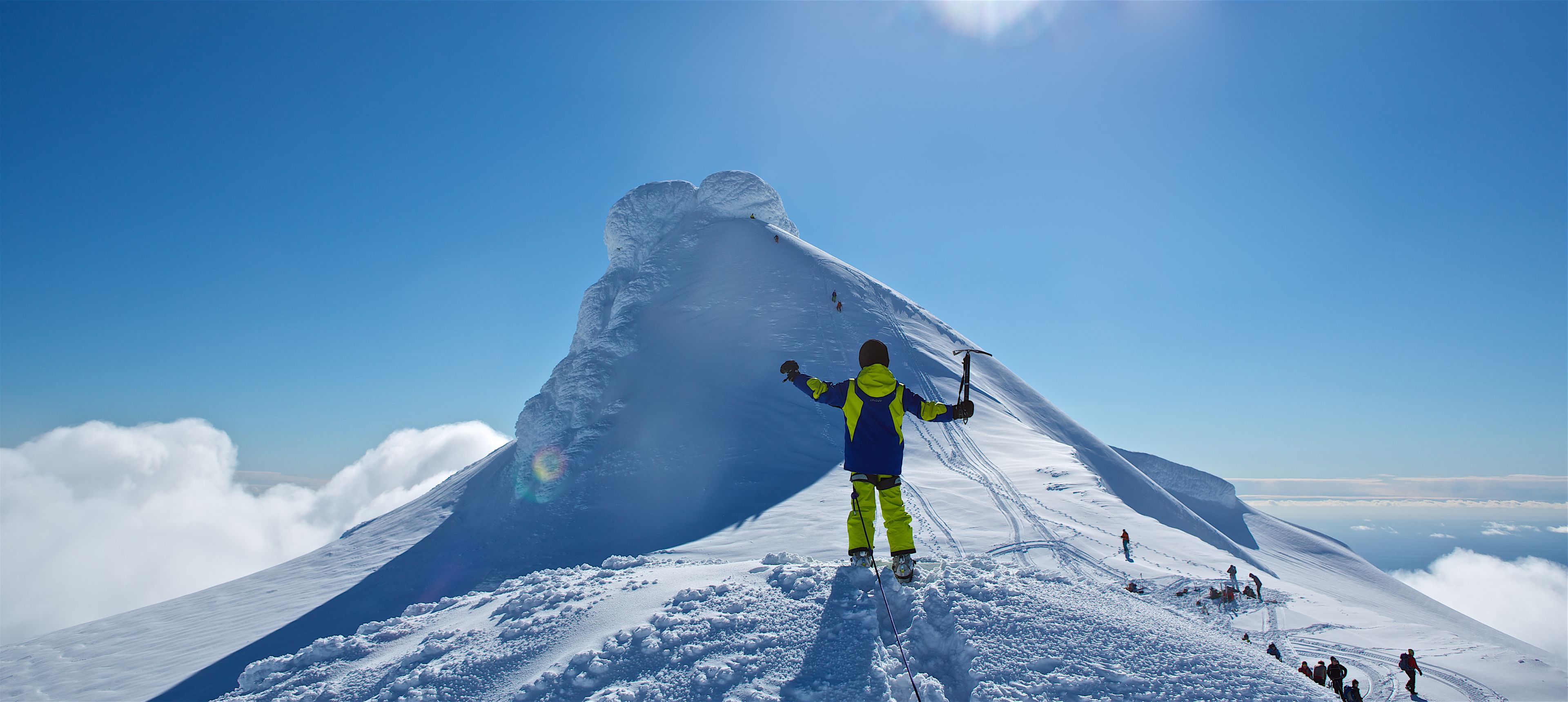 Top of Snæfellsjökull glacier in Iceland