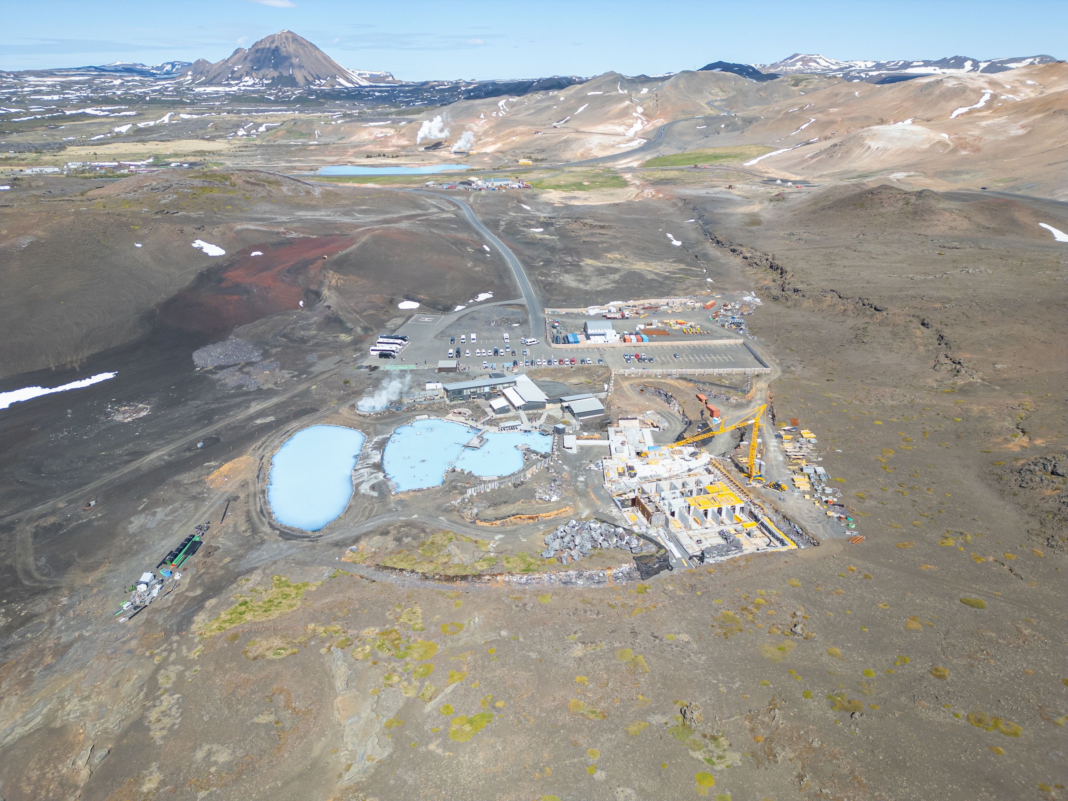 Aerial of Myvatn Nature Baths