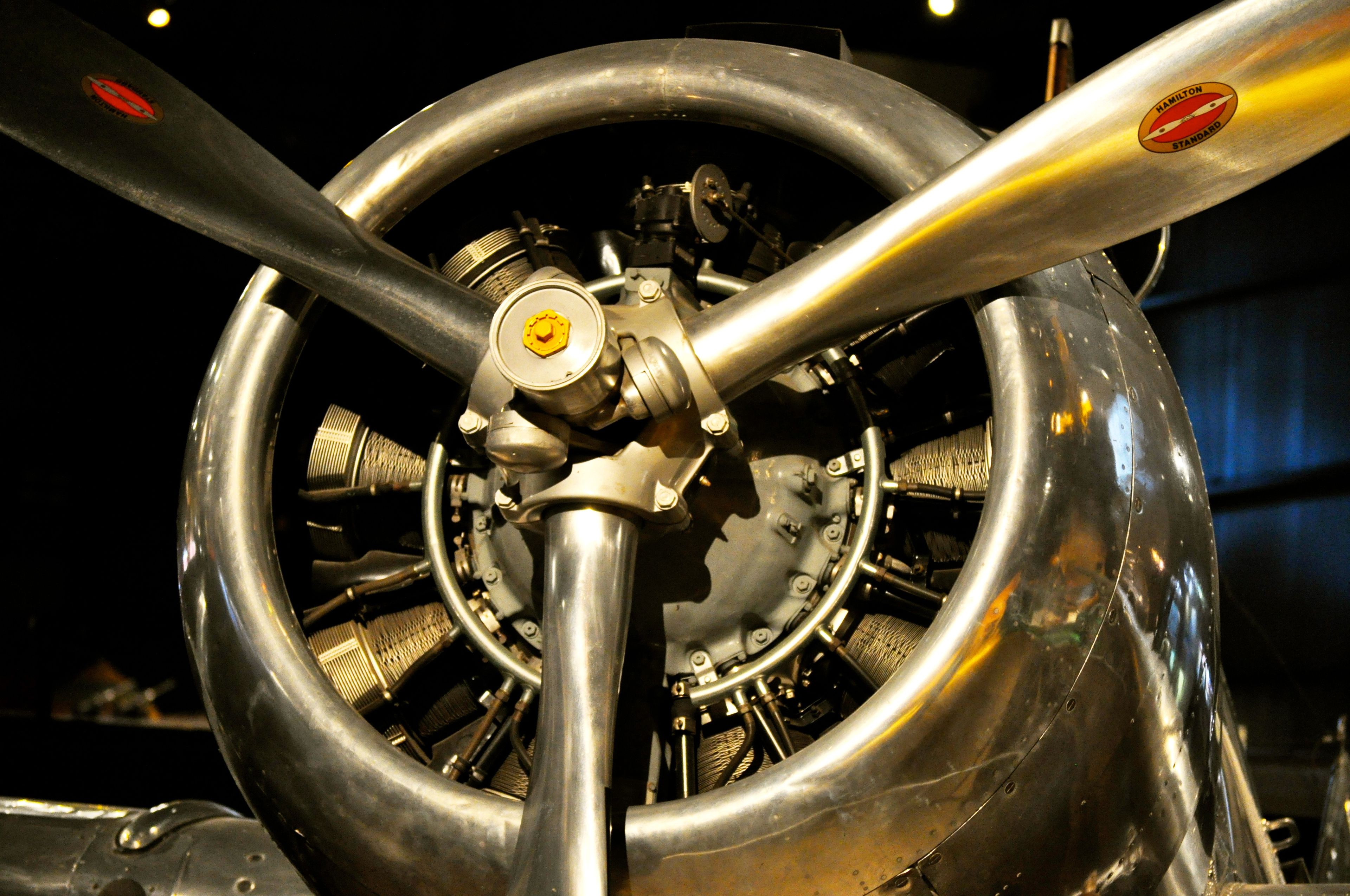 Close up of historic plane