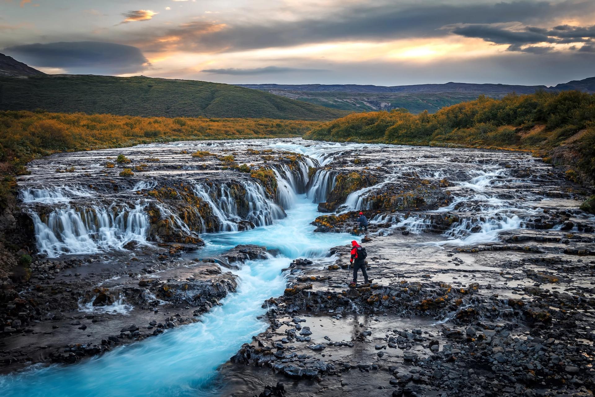 Bruarfoss Waterfall, Iceland