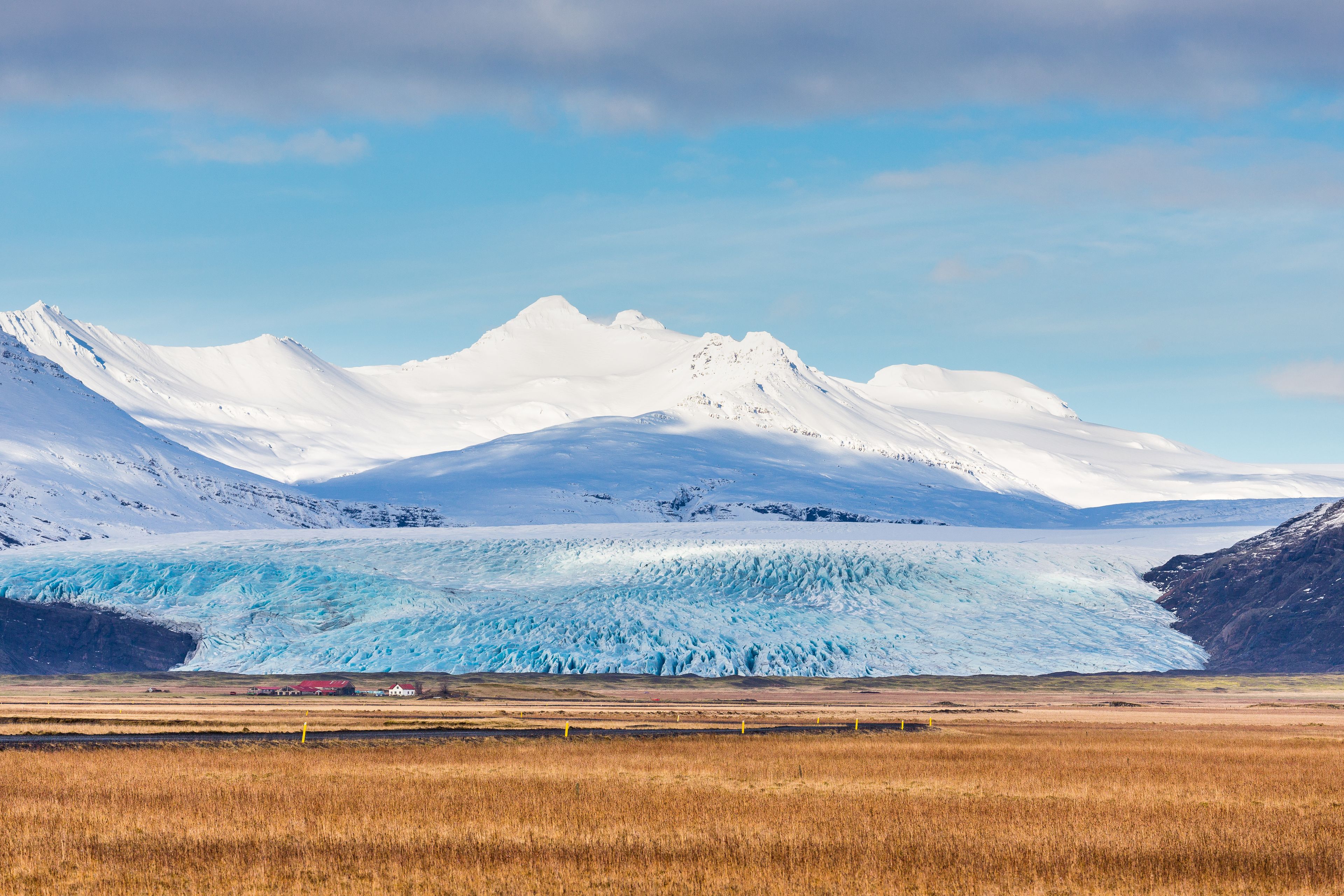 A glacier tongue in Iceland, part of the Vatnajökull glacier