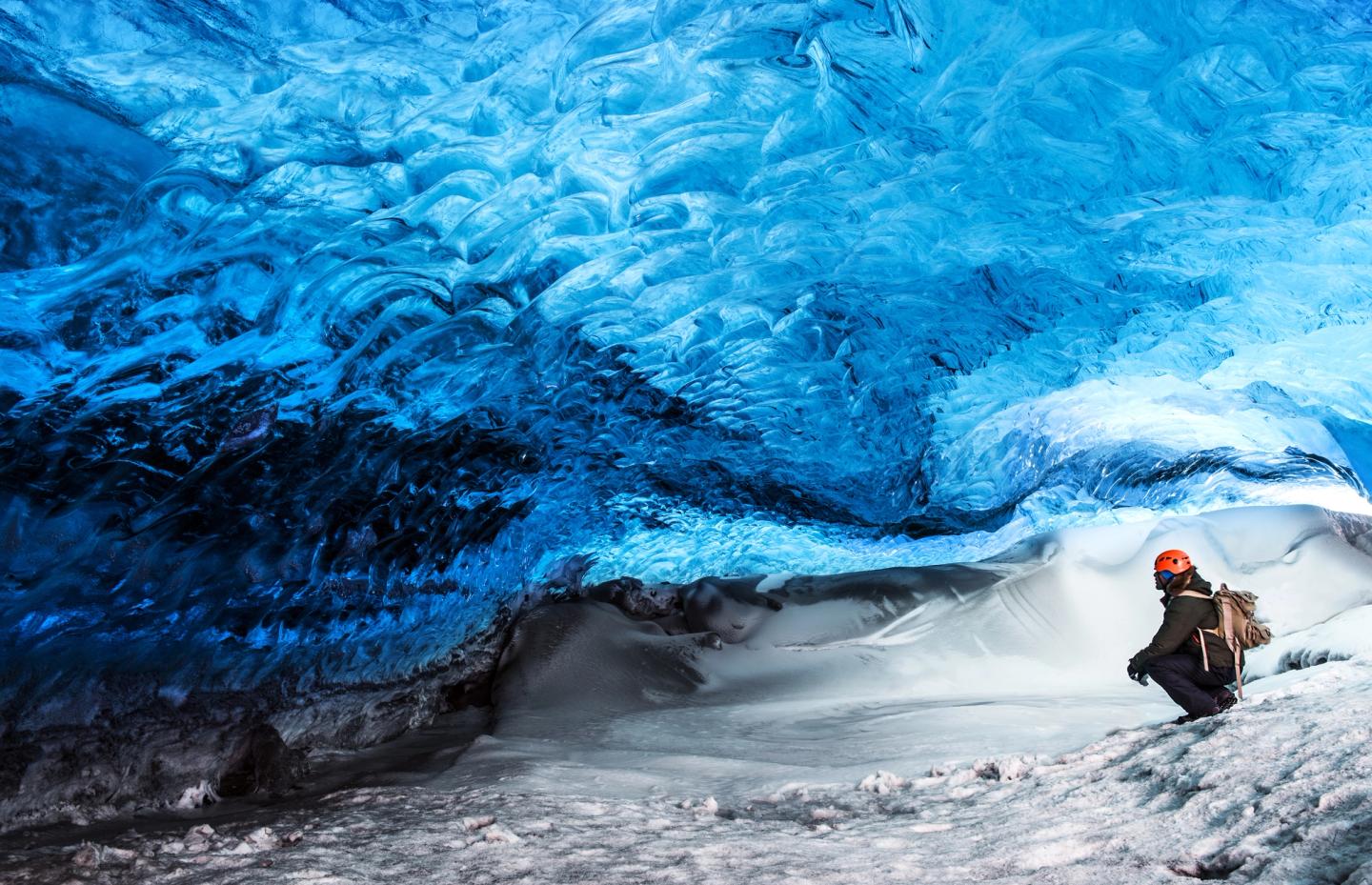 Glacier ice cave of Iceland