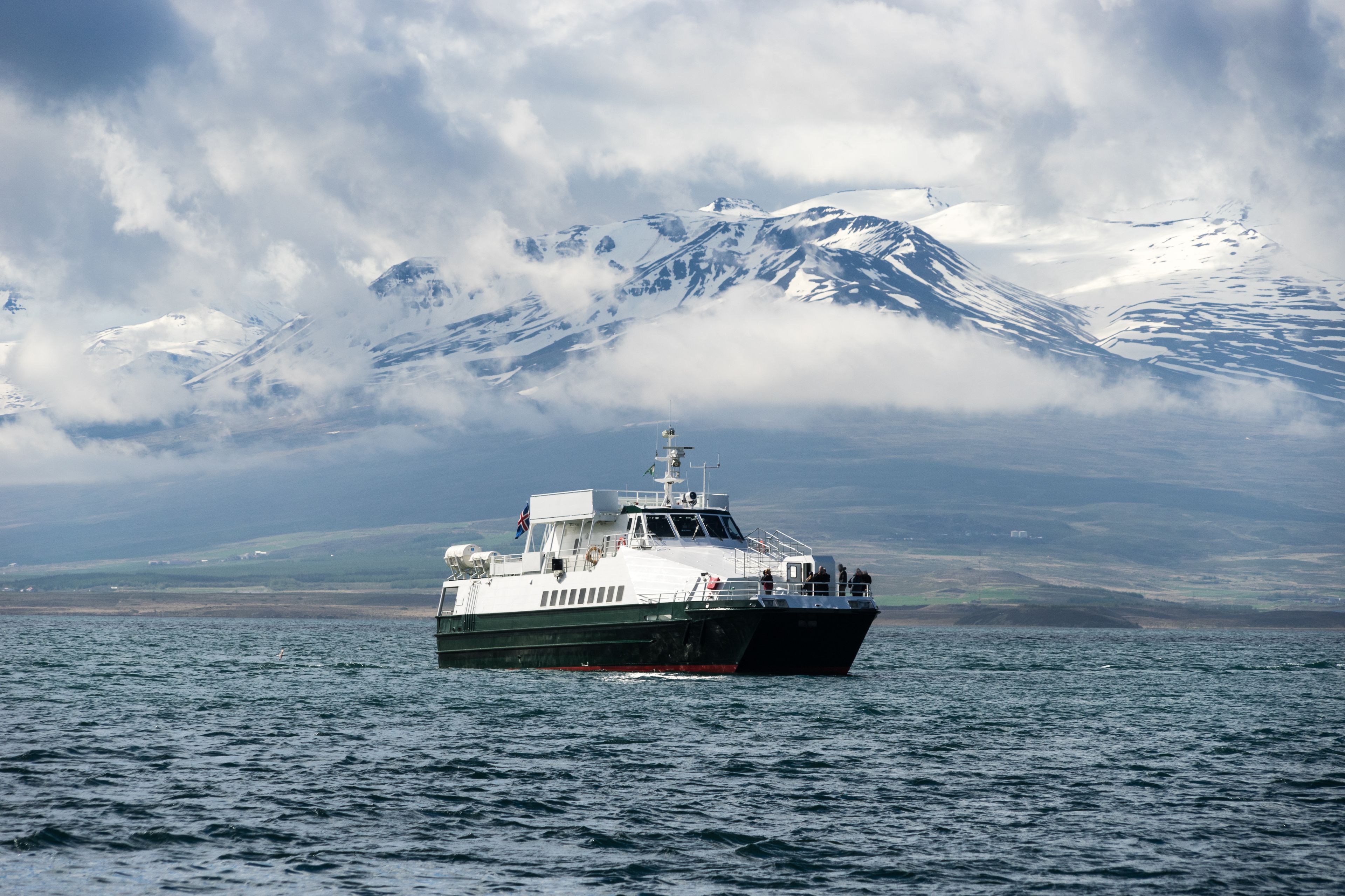 Boat on Eyjafjörður, Iceland