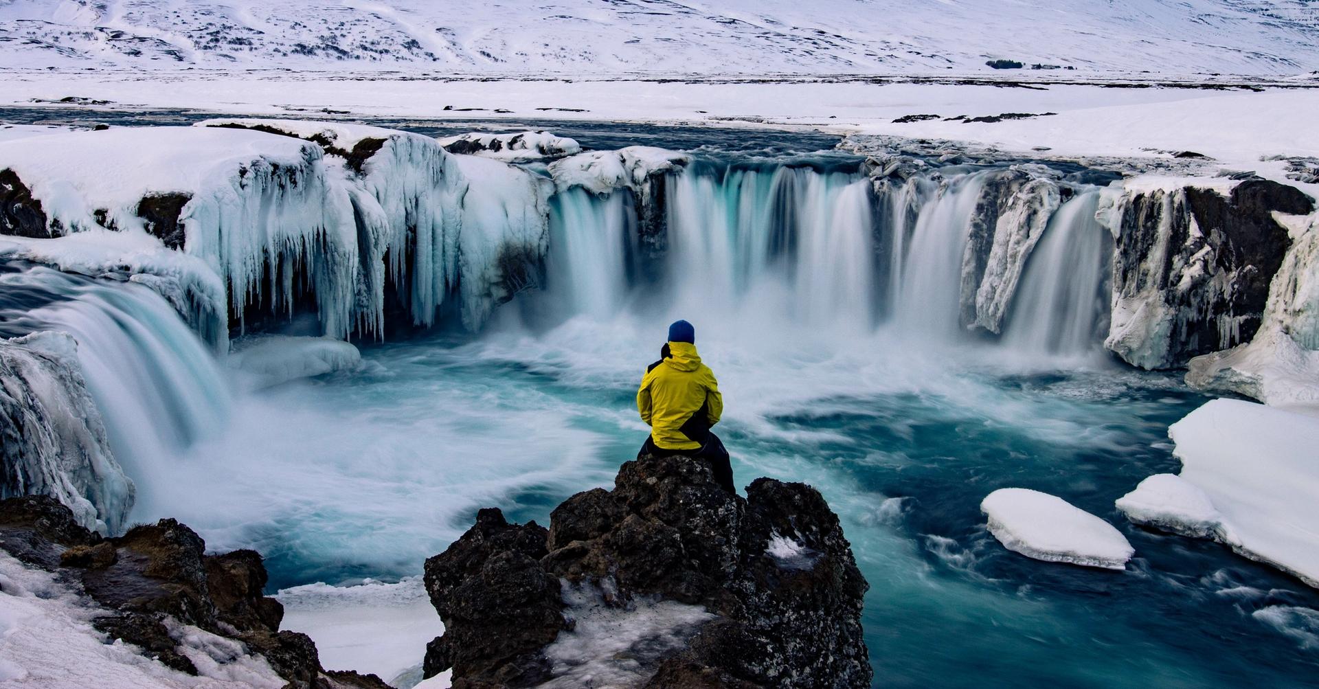 The Godafoss, famous waterfall in Iceland