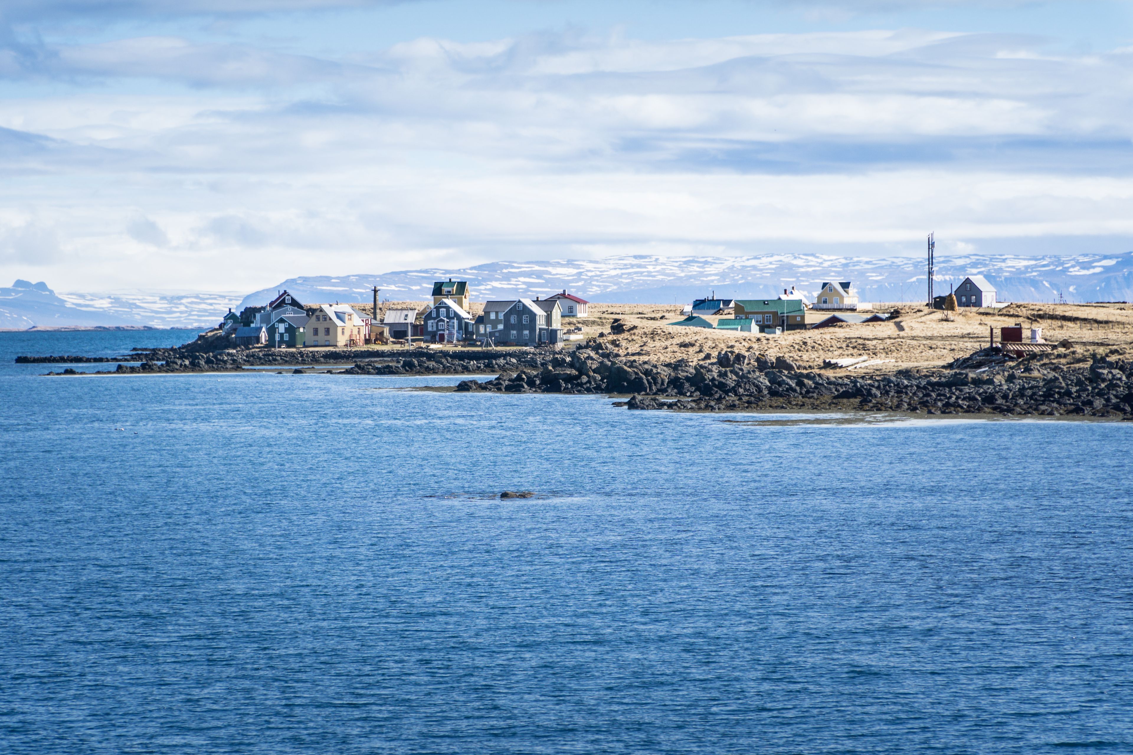 Houses on Flatey Island