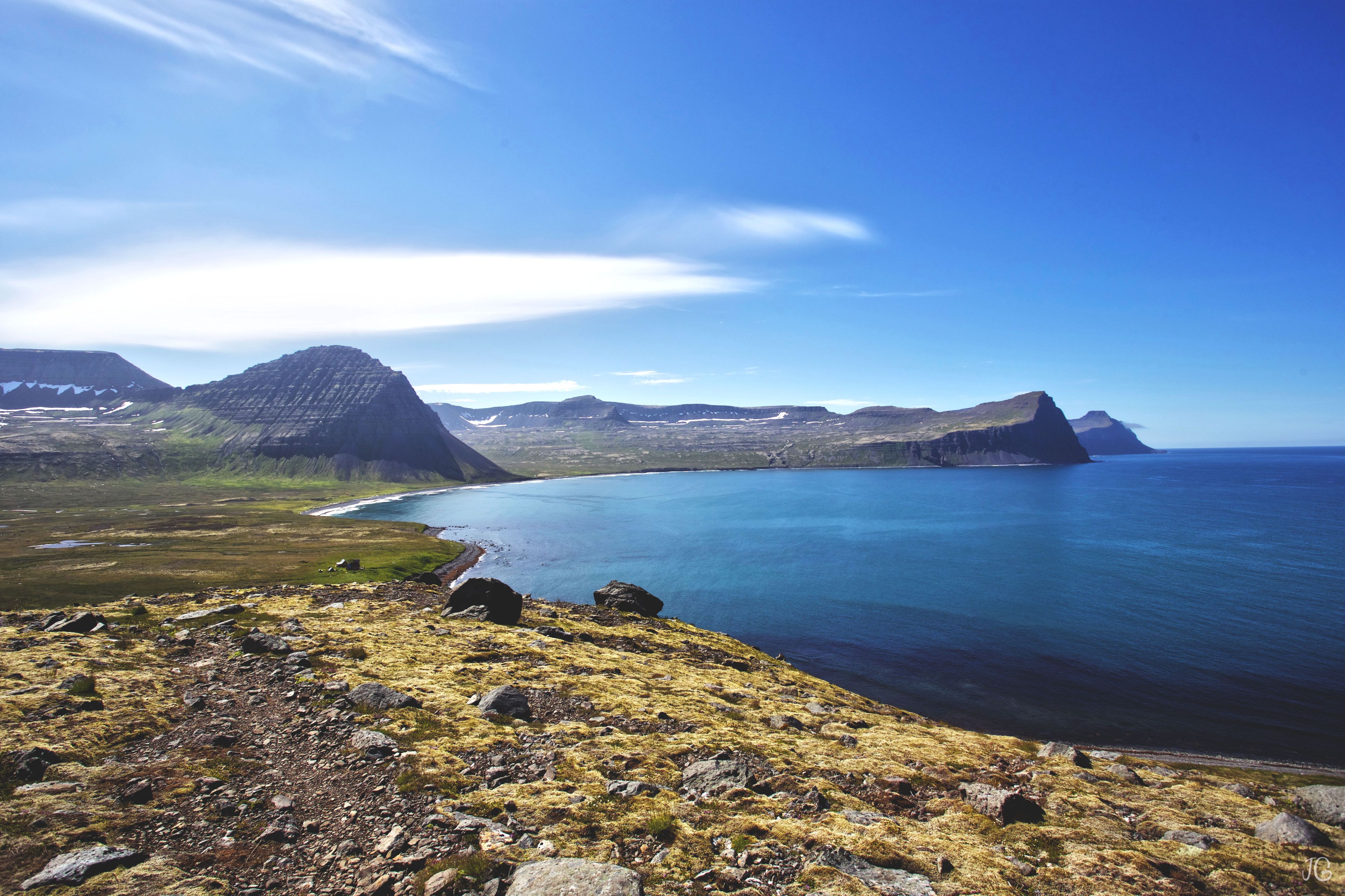 Hornstrandir Nature Reserve on a sunny day