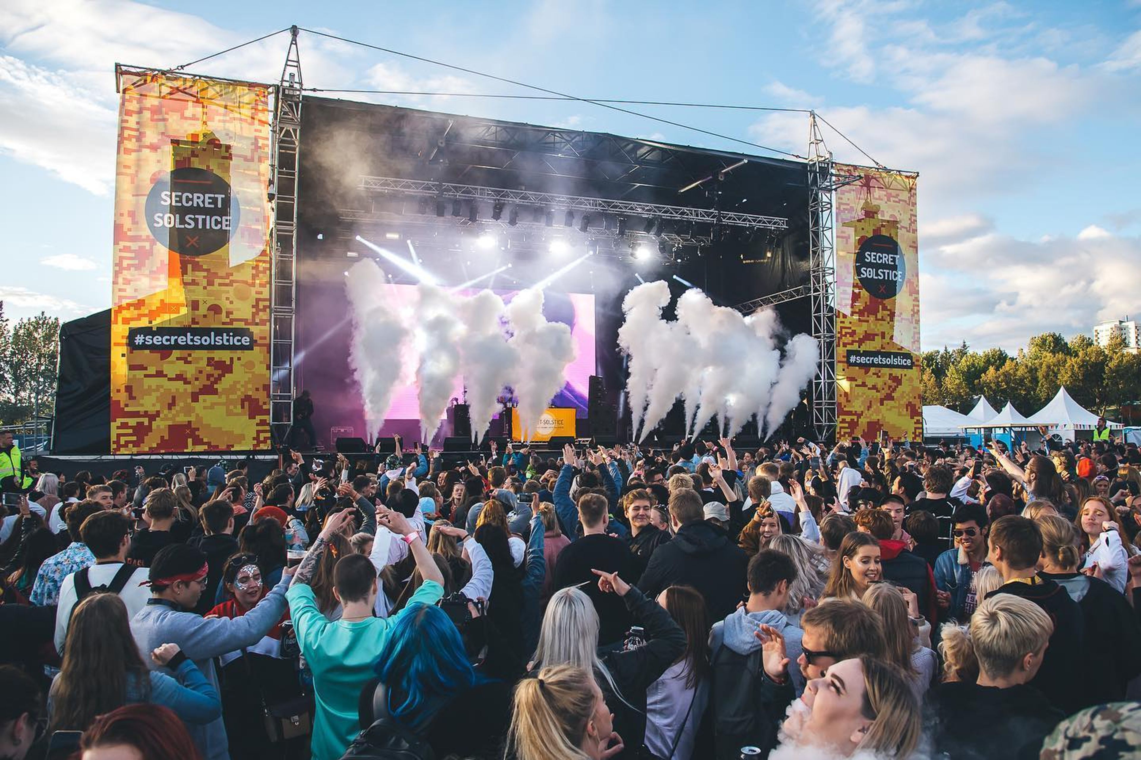 Concert at the Secret Solstice Festival in Reykjavik