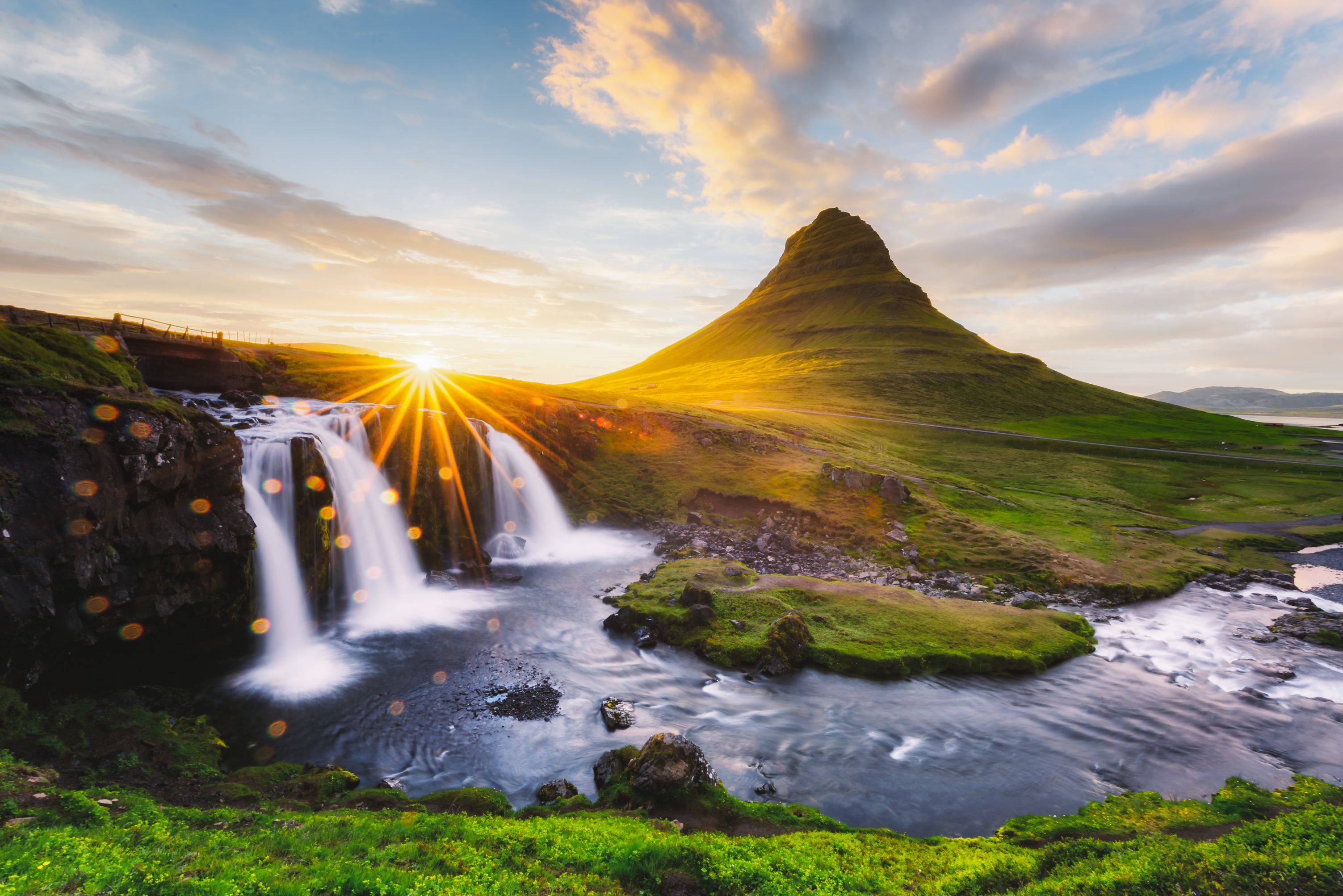 visiting iceland in july with colorful mountains and the warmest weather