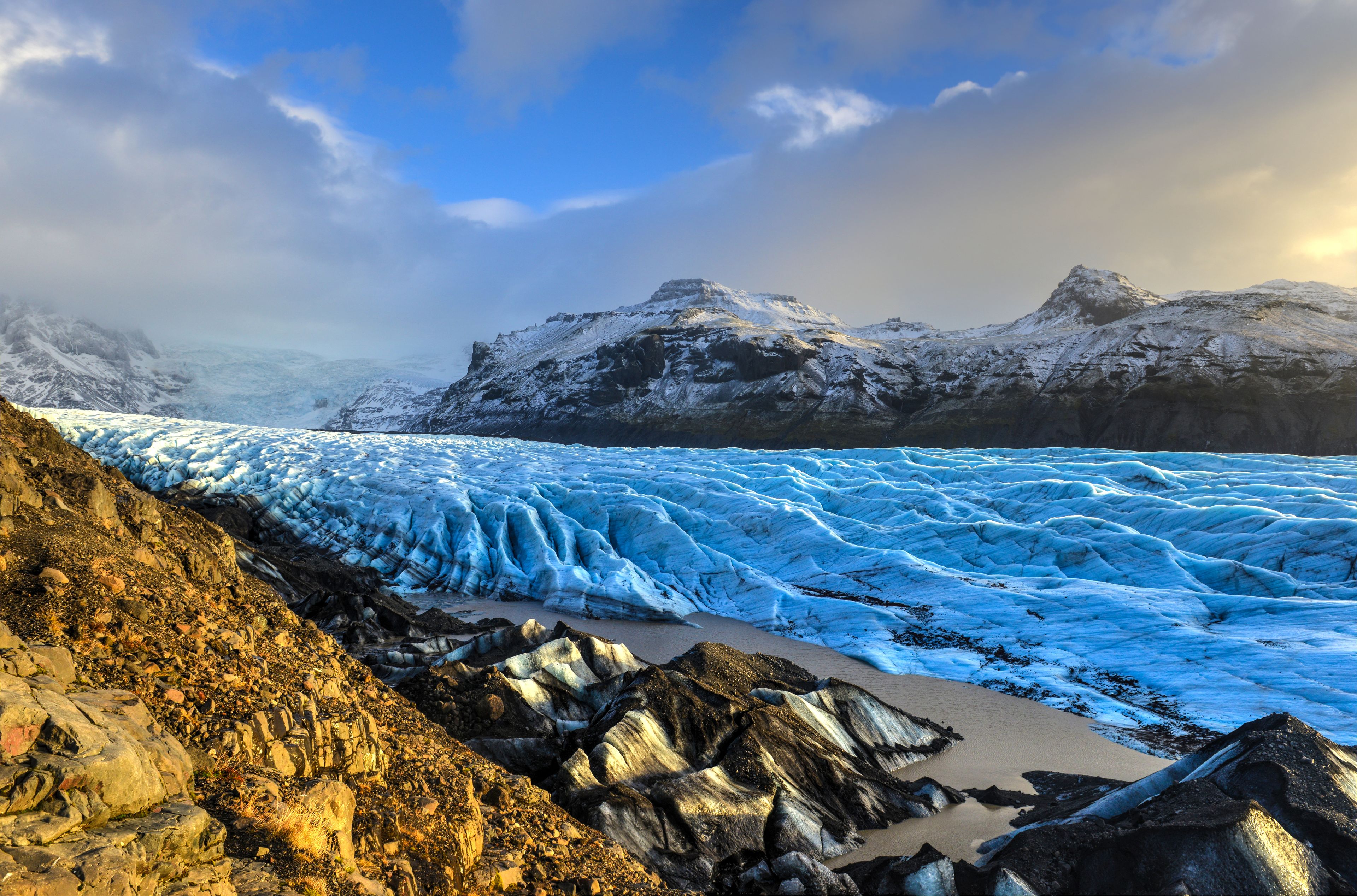 Lengua glacier de Skaftafellsjökull