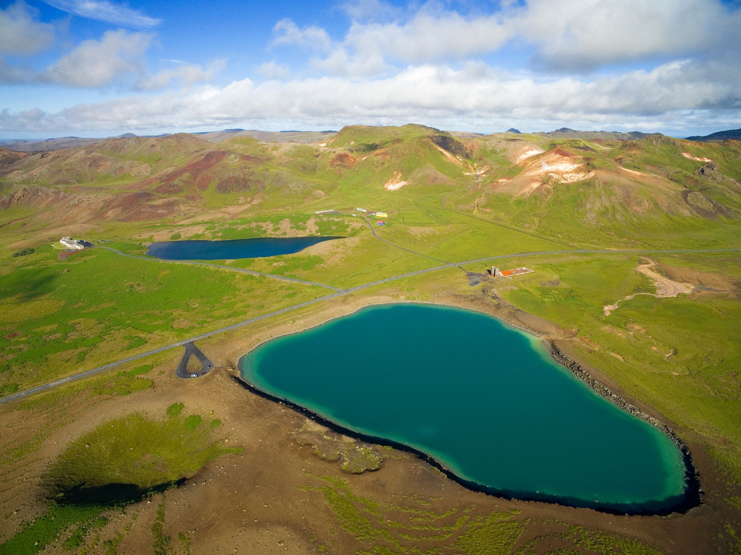 Gígvatnsvatn lake on the Reykjanes Peninsula